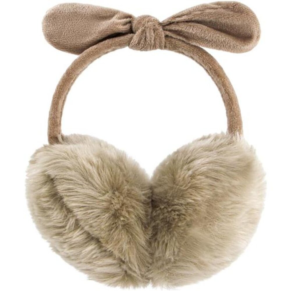 Women Winter Earmuffs Girl Ski Adjustable Ear Covers for Cute Bow Ear Warmer